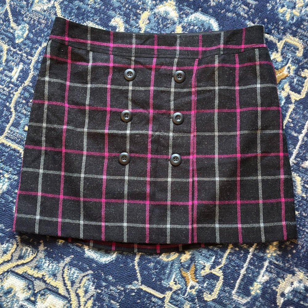 Loft plaid skirt, size 12
